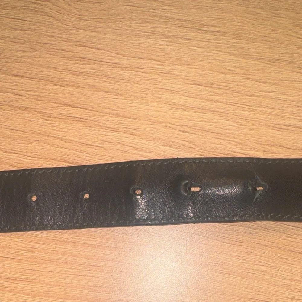 Gucci Black Leather Belt with Gold‎ Double G Buckle